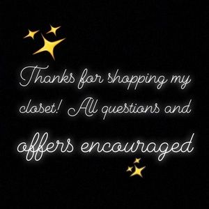 Thank you for checking out my closet!